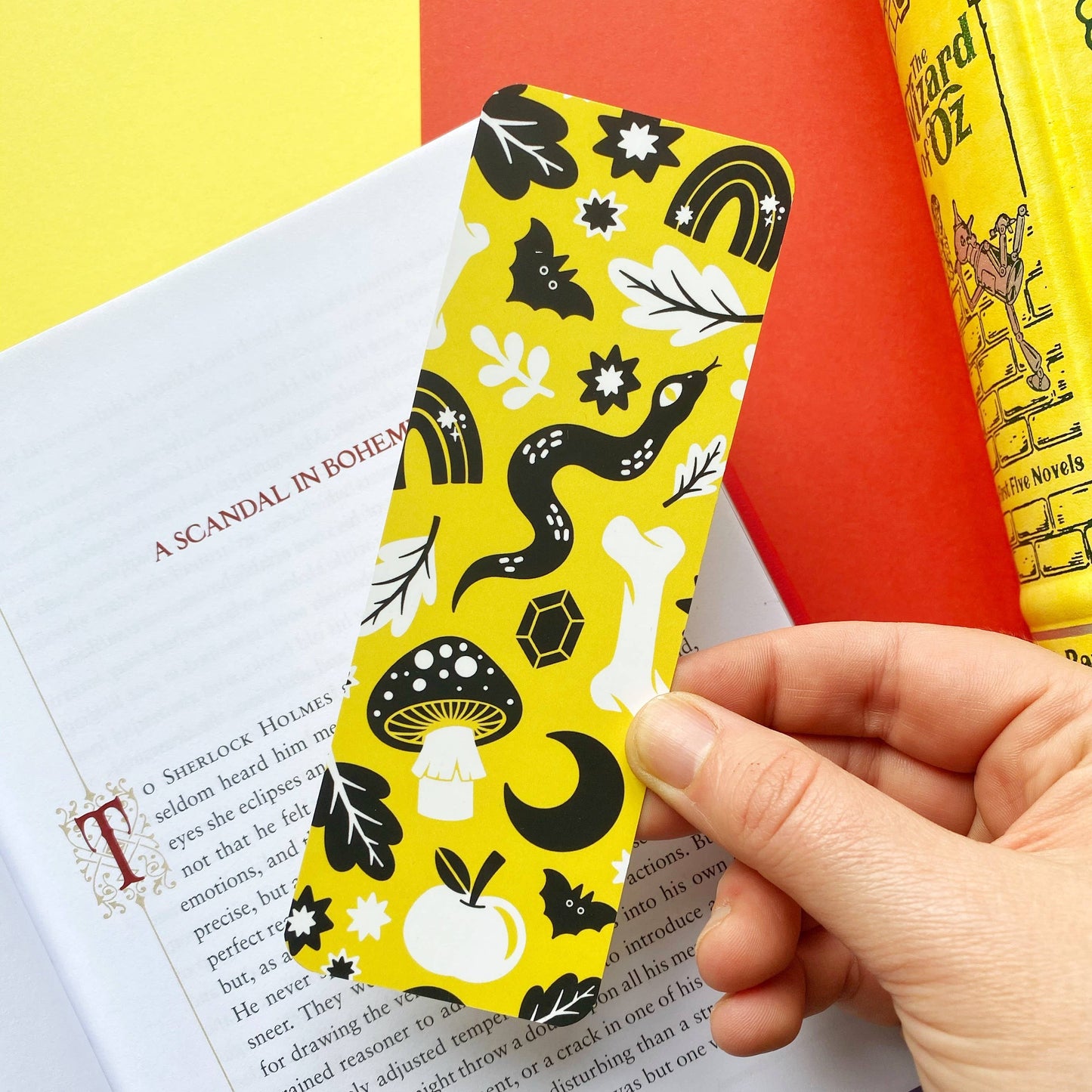 Yellow Pattern Bookmark