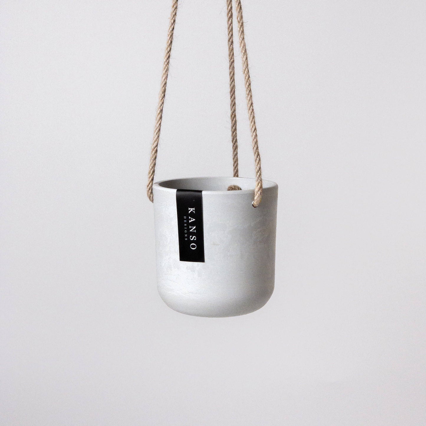 Kanso Designs 4" Signature Stone Hanging Planter Pot