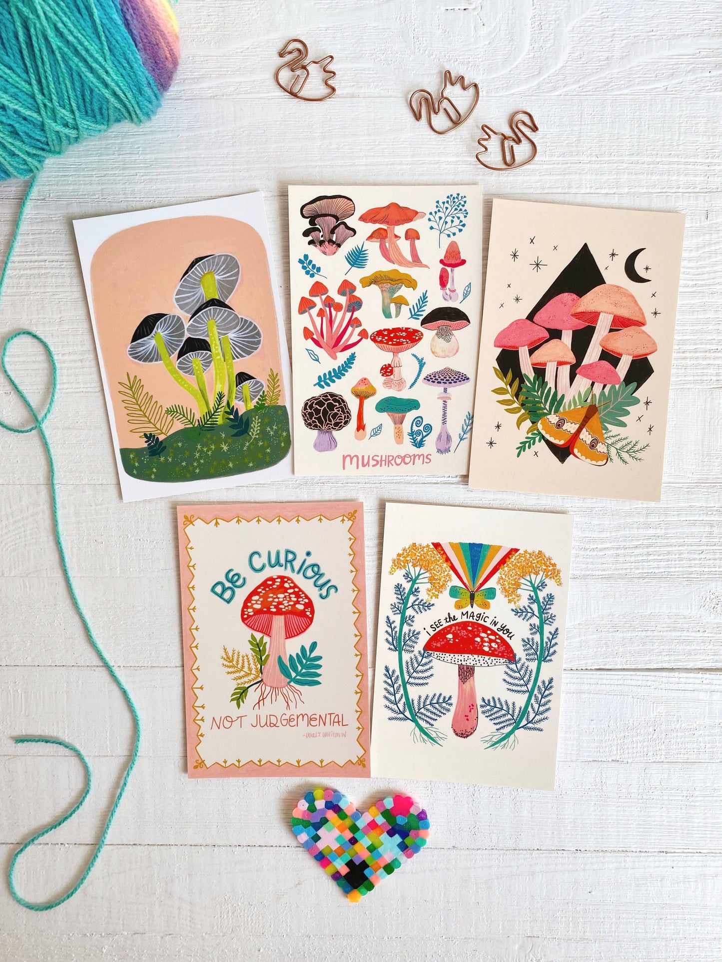 Mushroom Postcard Pack - 10 postcards