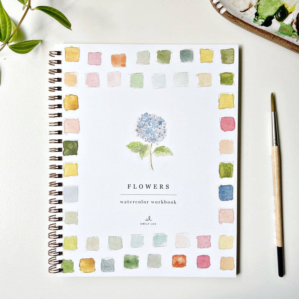 watercolor workbook flowers