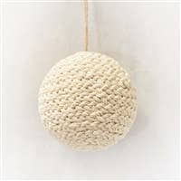 Crocheted Ornament - Ivory 3.75"
