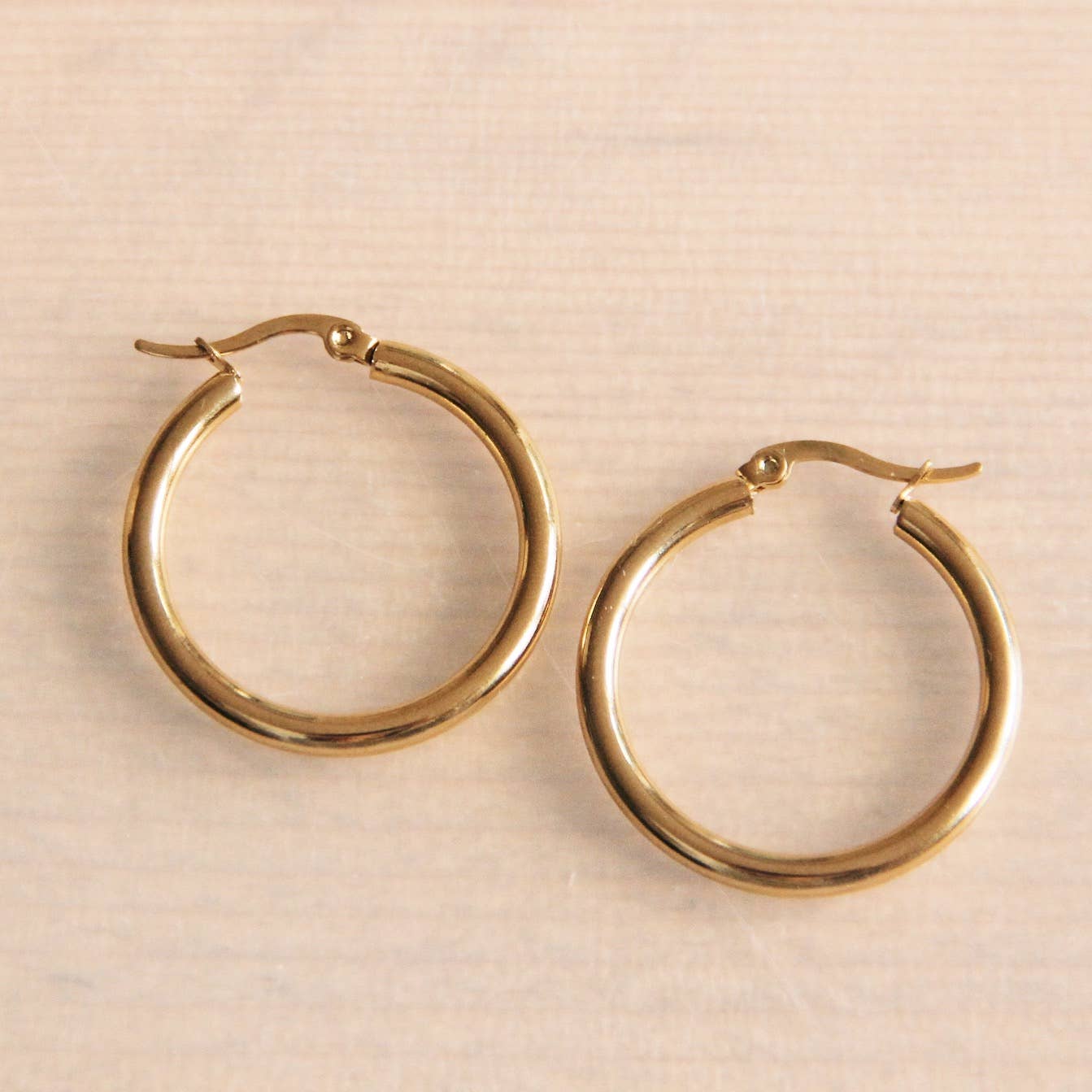 bazou earring hoop - Gold
