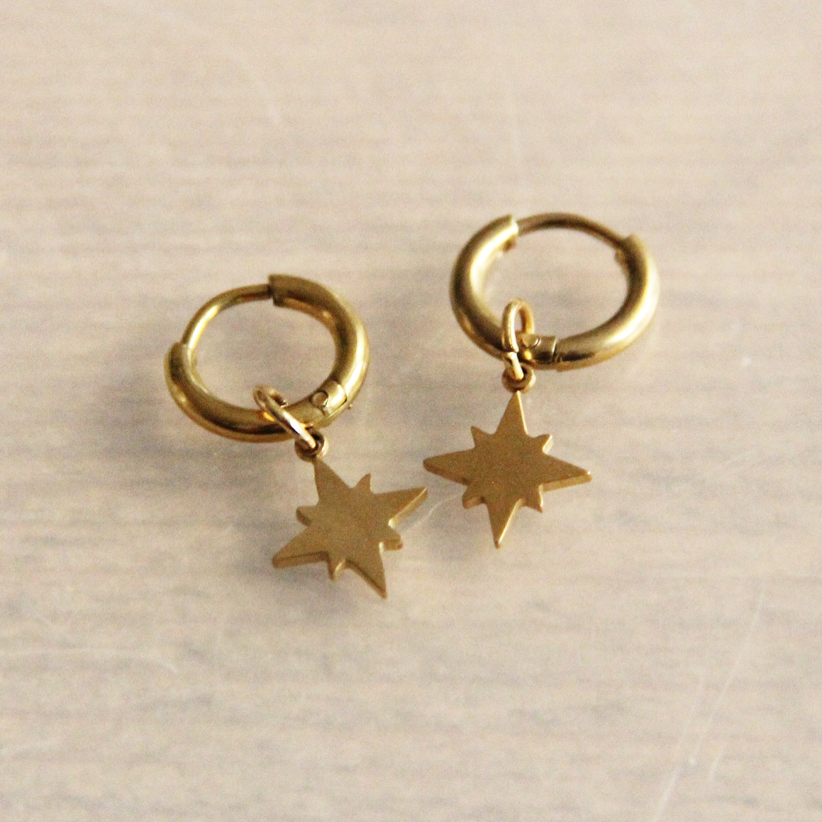 Bazou earrings Northstar - Gold