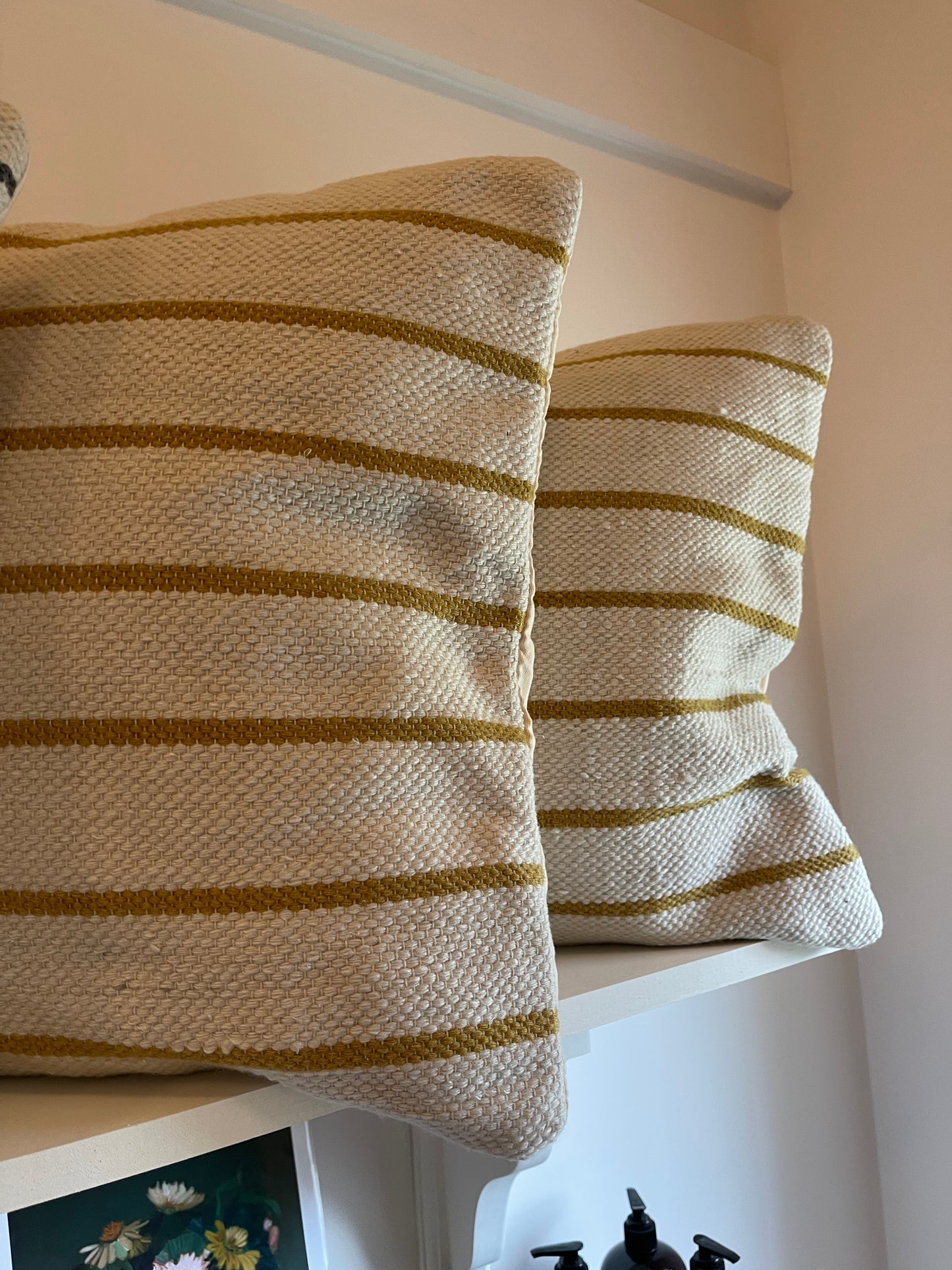 Striped Pillow (Yellow)
